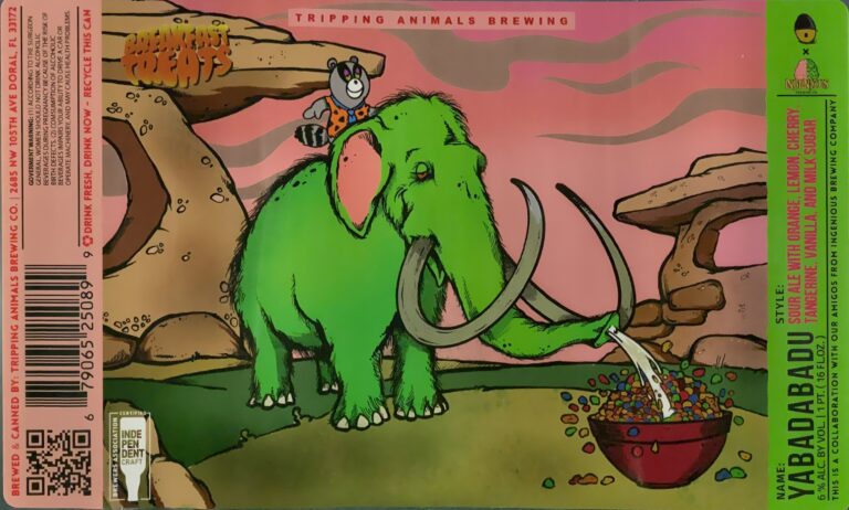 YABADABADU beer label from Tripping Animals & Ingenious
