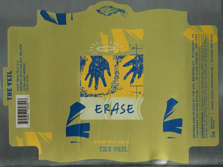 Erase beer label from The Veil