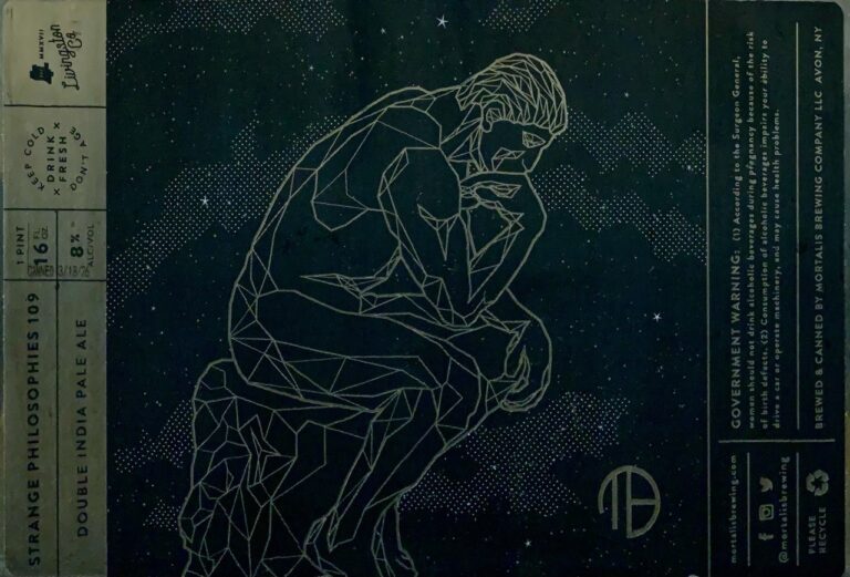 Strange Philosophies 109 beer label from Mortalis