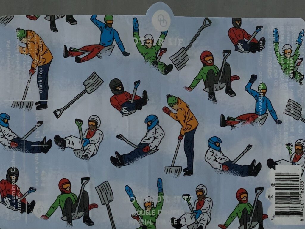Snow Shovel Stuntz Imperial IPA label artwork for Other Half