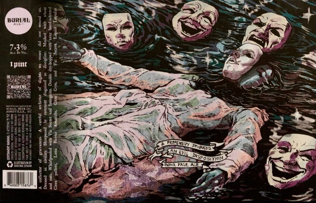 Burial A Propensity Towards An Evil Disposition label art