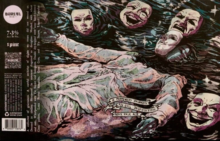 Burial A Propensity Towards An Evil Disposition label art