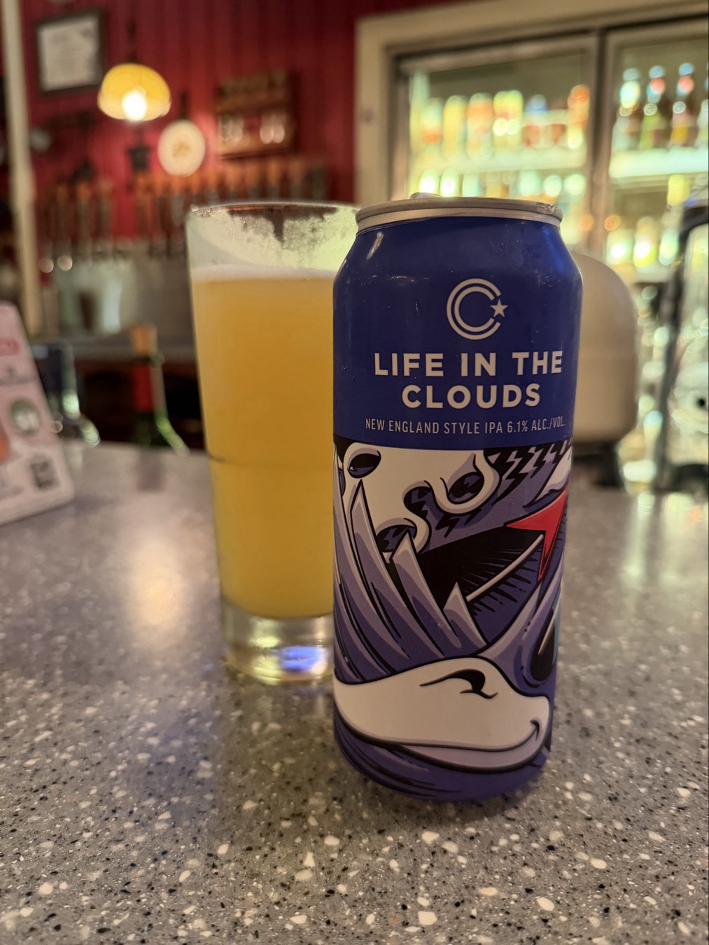 Untappd photo of Collective Arts Life in the Clouds Nic Mac can and glass