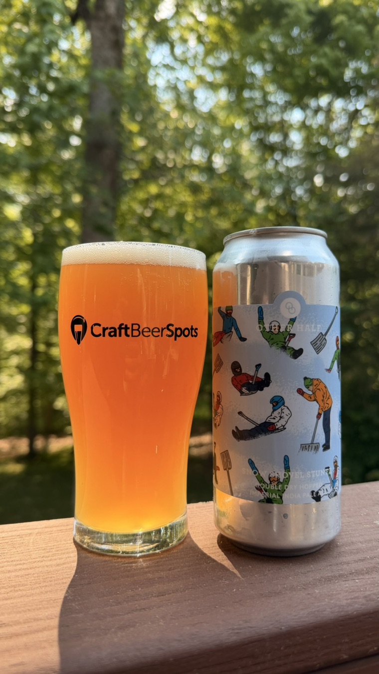 Other Half Snow Shovel Stuntz can with CraftBeerSpots glass