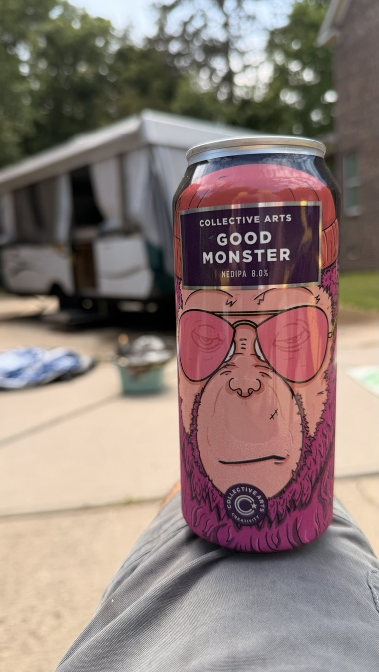 CraftBeerSpots check-in photo for Good Monster showing the full can
