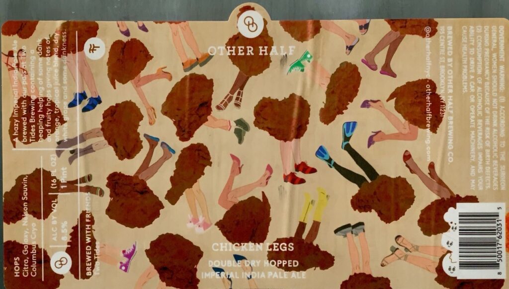 Other Half Chicken Legs label panorama