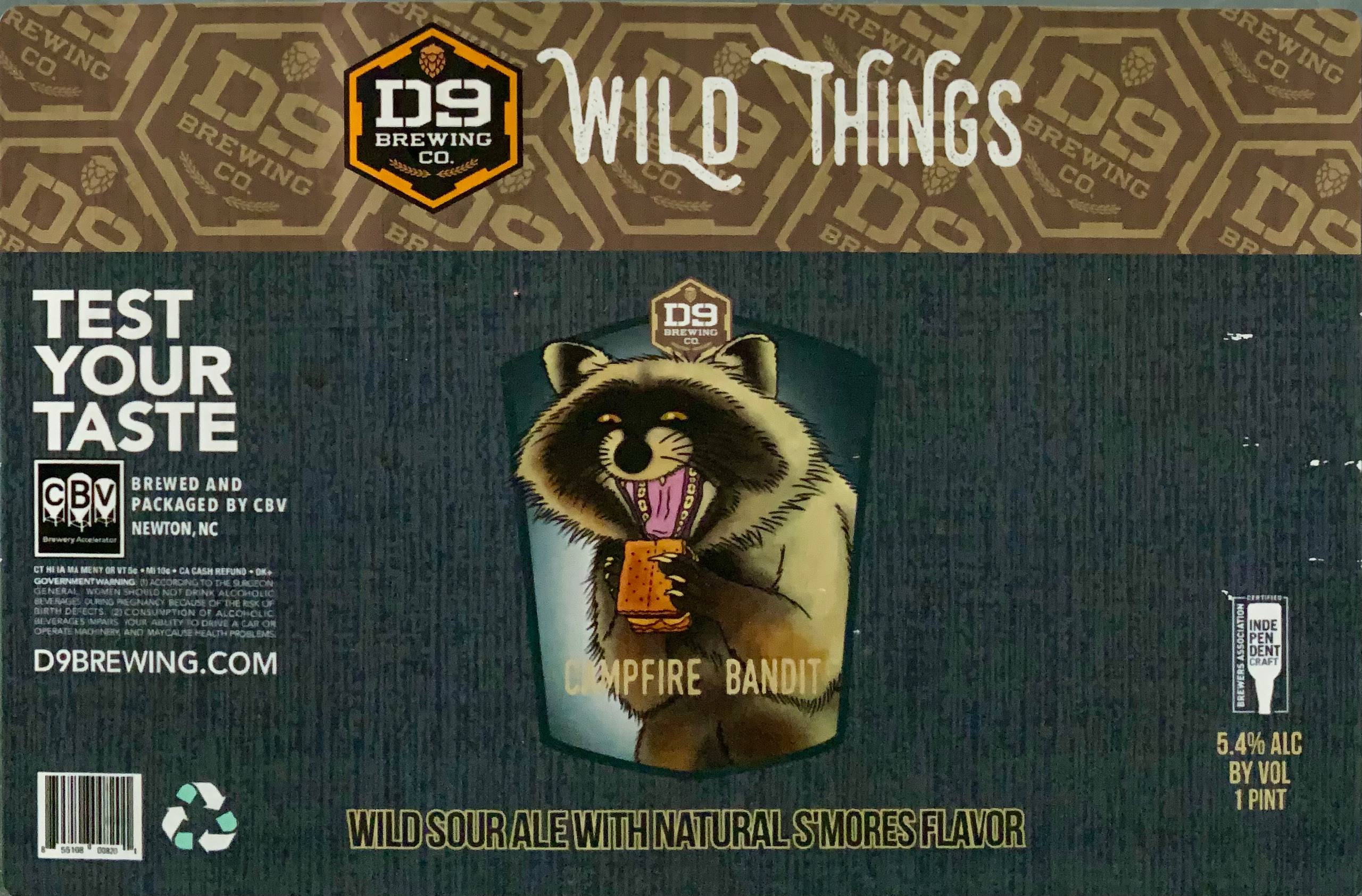 D9 Wild Things Campfire Bandit label panorama