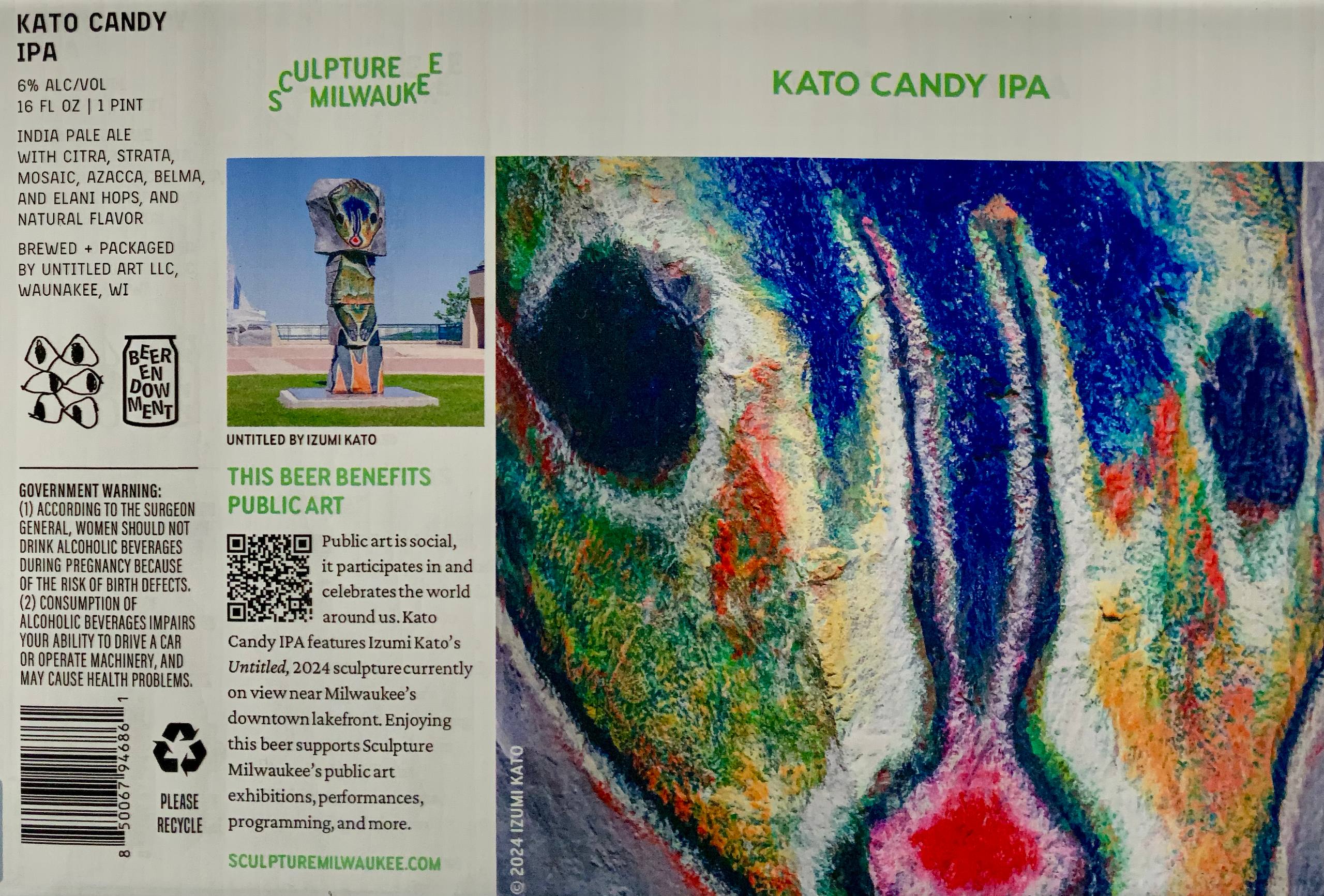 Untitled Art Kato Candy IPA label panorama