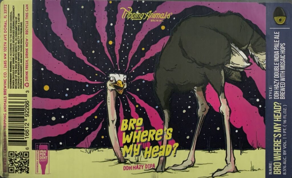 Tripping Animals Bro, Where's My Head? 2026 label panorama