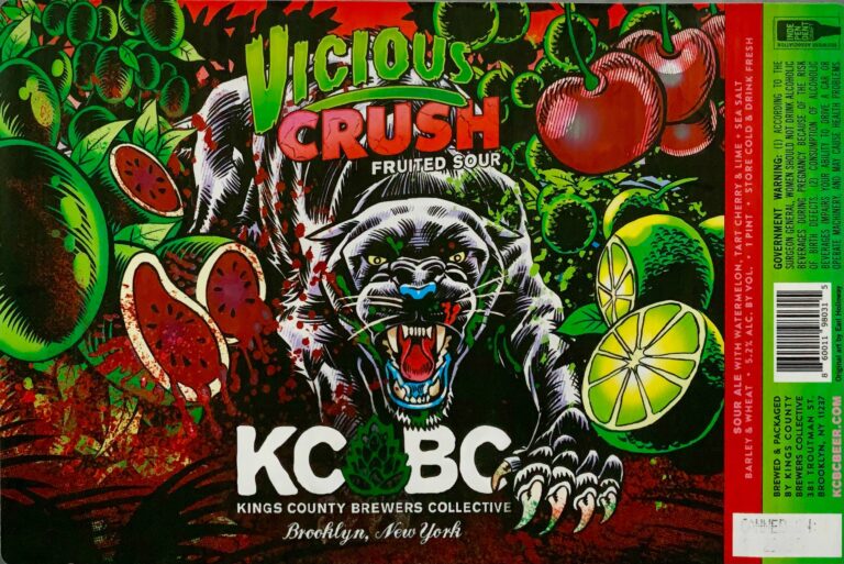 KCBC Vicious Crush label panorama