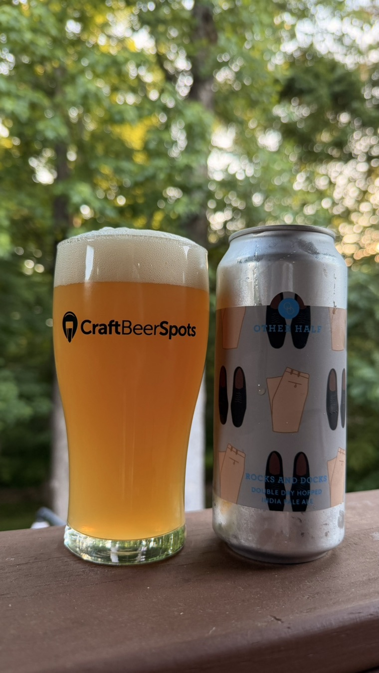 CraftBeerSpots check-in photo for Rocks And Docks showing the full can