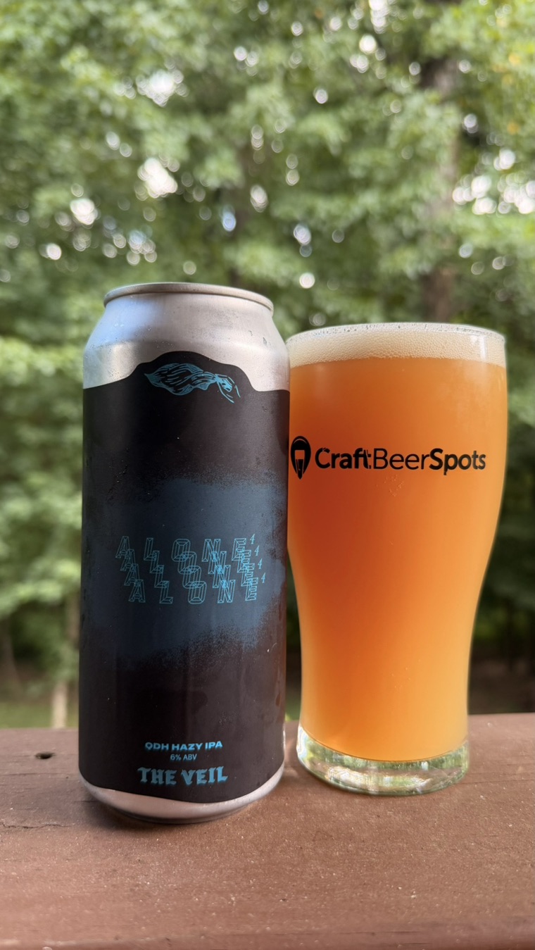 CraftBeerSpots photo of The Veil Alone⁴ can and hazy beer