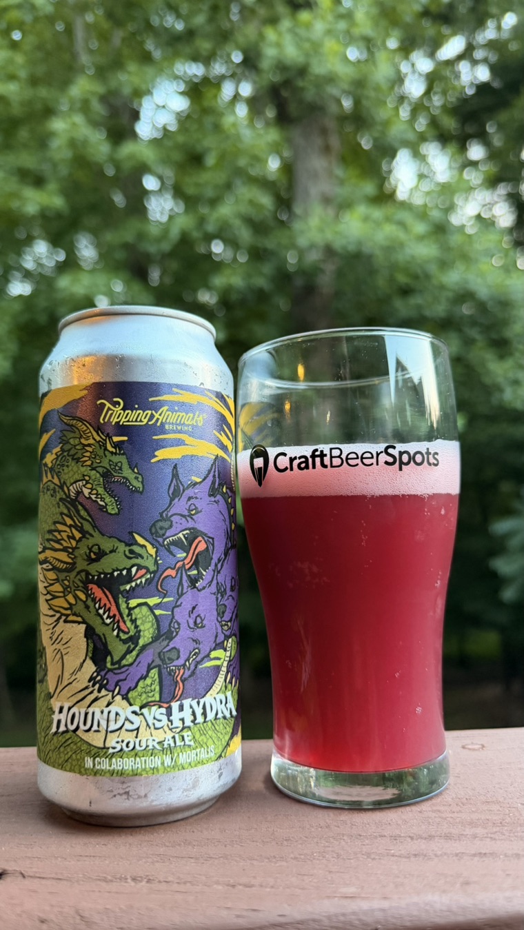 CraftBeerSpots photo of Tripping Animals and Mortalis HOUNDS VS HYDRA can and sour ale