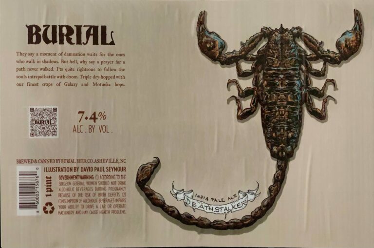 Burial Deathstalker 2026 scorpion label art