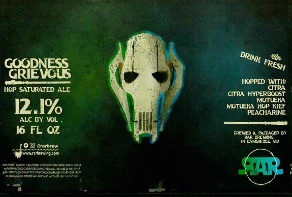 RaR Goodness Grievous label panorama