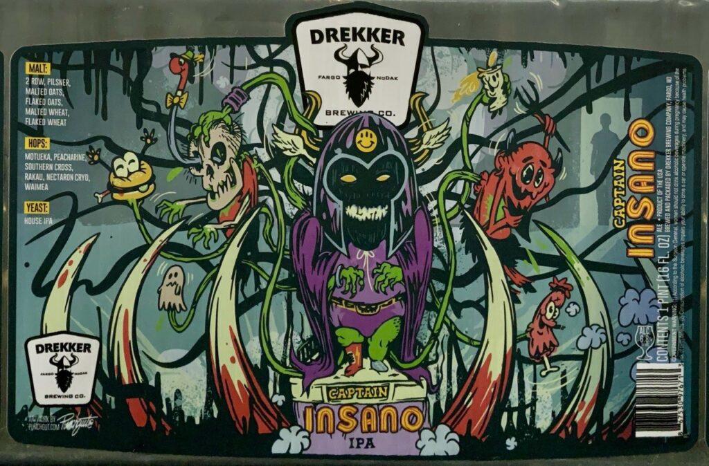 Drekker Captain Insano label panorama
