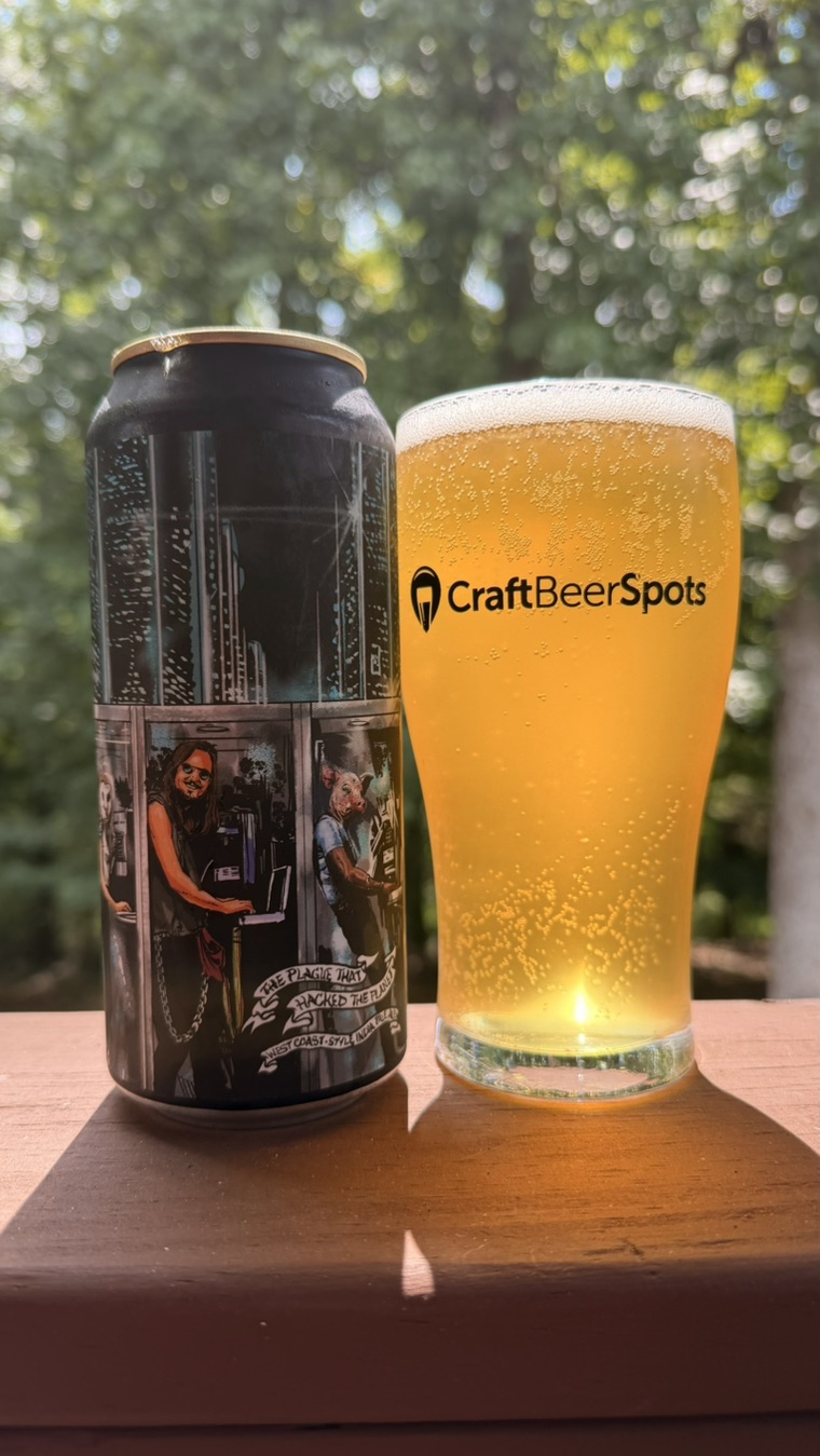 Burial and Cellarmaker The Plague That Hacked the Planet can with CraftBeerSpots beer glass