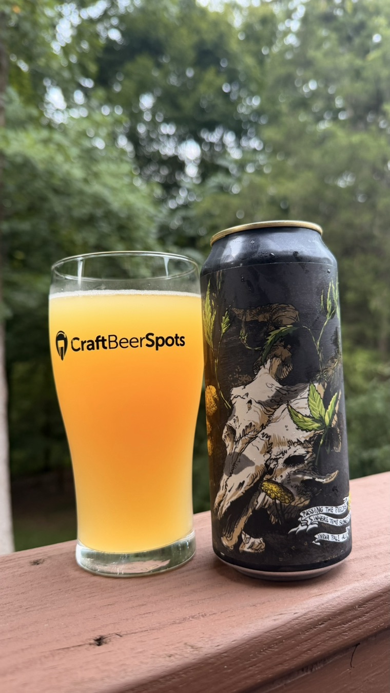 CraftBeerSpots photo of Burial Passing the Fields, Where Time Slowed Still can and hazy IPA