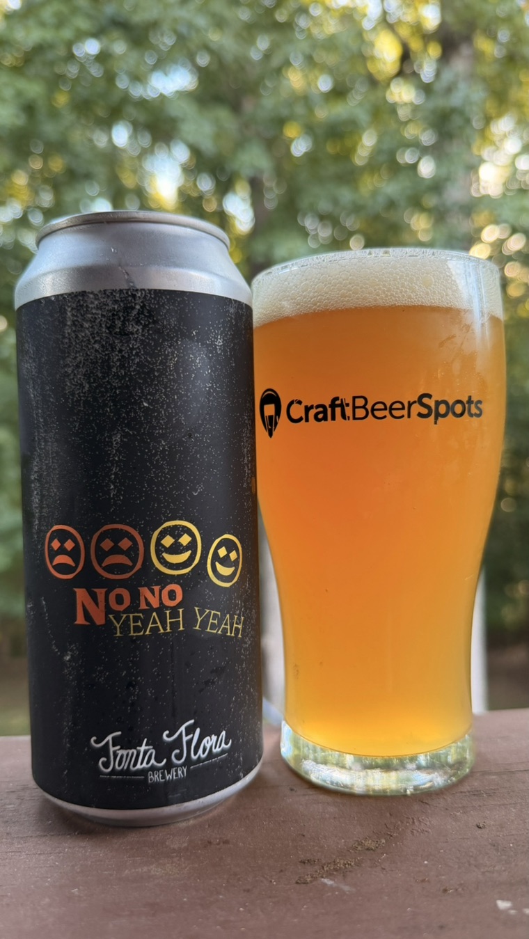 No No Yeah Yeah can and hazy beer photographed by CraftBeerSpots