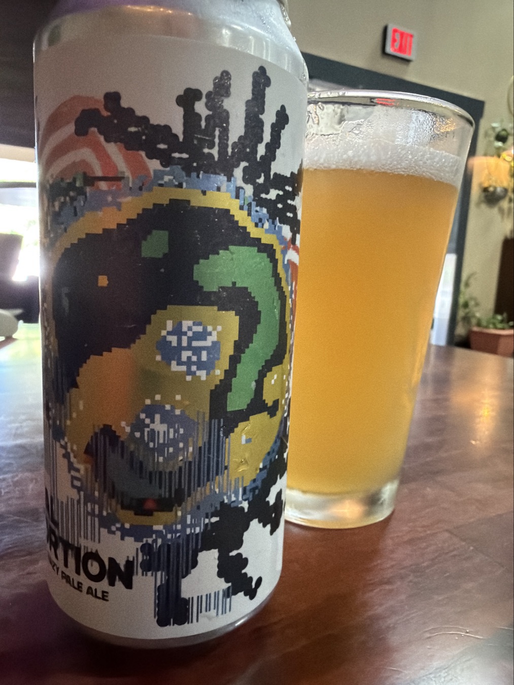 Digital Distortion can and hazy beer photographed by CraftBeerSpots