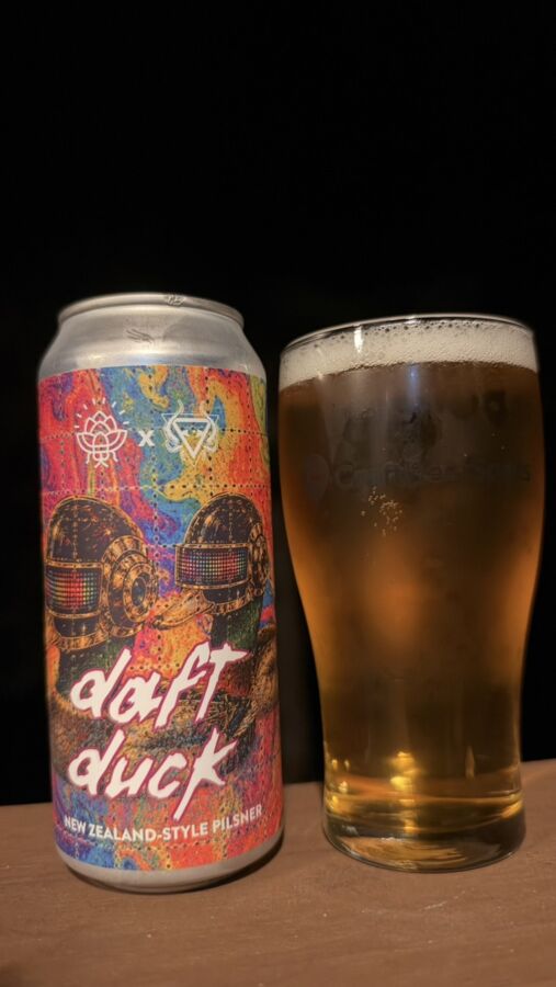 Can of Daft Duck from HopFly Brewing