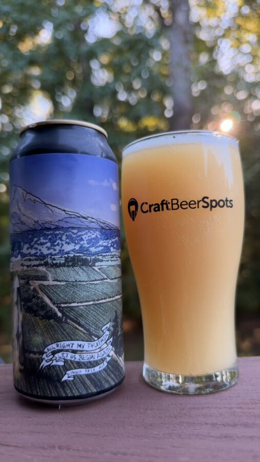 Can of All Right My Friend, Let Us Begin Again from Burial Beer Co.