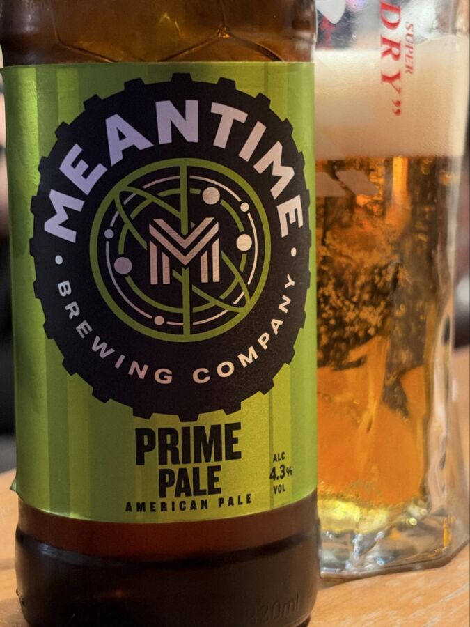 Bottle of Prime Pale from Meantime Brewing Company