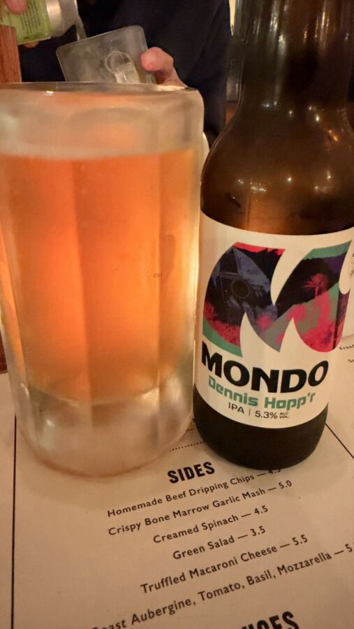 Bottle of Dennis Hopp'r from Mondo Brewing Company
