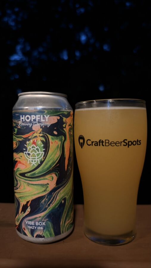 Can of Vibe Box from HopFly Brewing