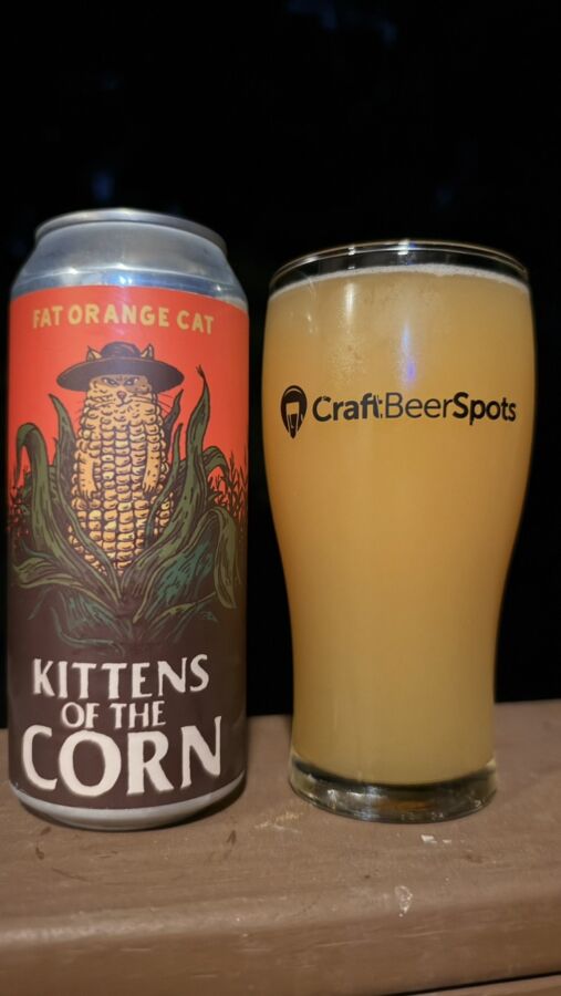 Can of Kittens of the Corn from Fat Orange Cat Brew Co.